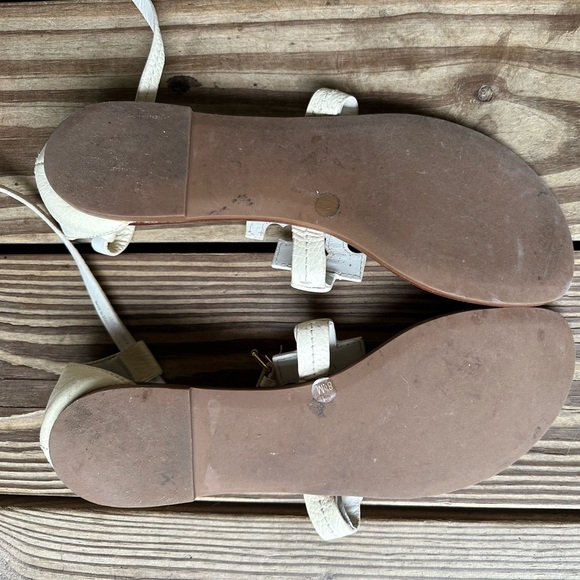 Tory Burch Phoebe Cream Sandals - Picture 2 of 2